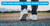 Close up low shot of man walking with white Xero Shoes with text 