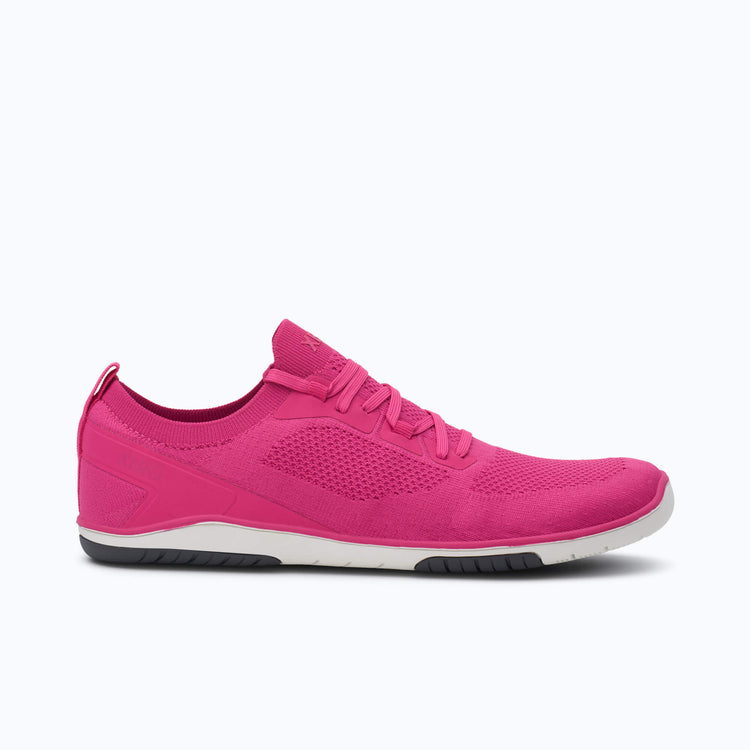 Xero Shoes Nexus Knit Women Sneaker in Pink with Toe Facing Right