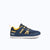 Xero Shoes Prio Big Kids Shoe in Blue and Yellow with Toe Facing Right
