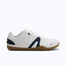 Xero Shoes 360 Rally Women Shoe in White with Blue Accent and with Toe Facing Right